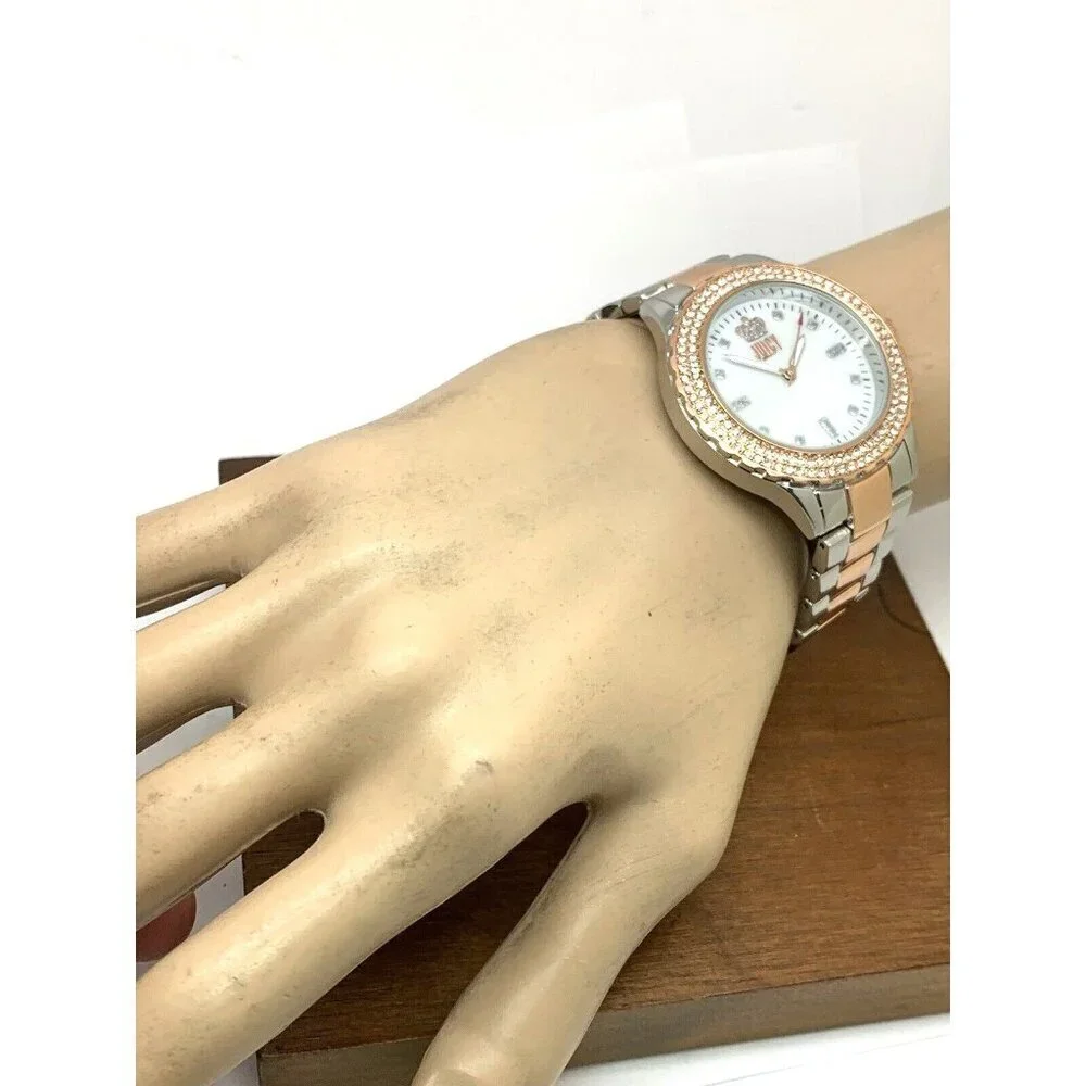Juicy By Juicy Couture Women's Watch JC/5001 Quartz White Dial Rose Gold Silver
